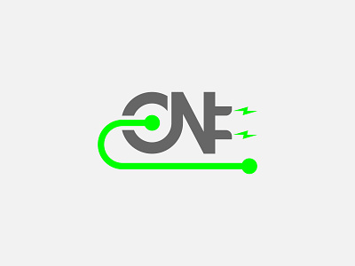 ON business business logo company company logo design electric illustration logo luz vector
