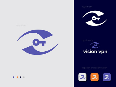 Vision VPN modern logo design concept! abstract logo app app icon branding flat flat logo design gradient color logo graphic design logodesign modern logo vpn logo