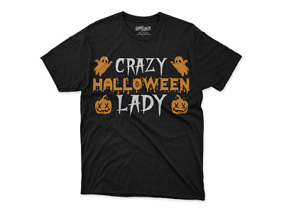 Halloween lady t-shirt design