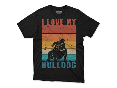 Vintage dog t-shirt design