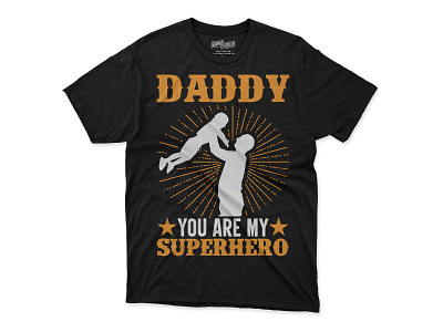 Daddy Superhero T-shirt design daddy t shirt design design father t shirt graphic design illustration t shirt t shirt design typography t shirt vector