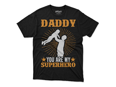 Daddy Superhero T-shirt design