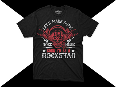 Music Rockstar T-shirt Design music t shirt rockstar t shirt t shirt desing vector t shirt vintage t shirt design