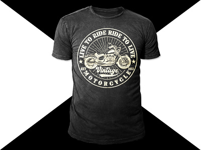 Vintage Motorcycle T-shirt Design