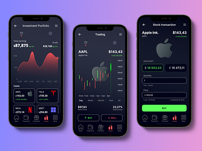 Monobank - finance app redesign with investment upgrade clean dribbble stock exchange invest stock ui
