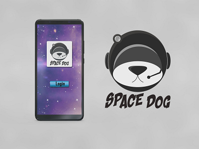 Space Dog animals apps apps icon branding dog game gaming logo logo space vector