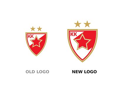 KK Crvena Zvezda Logo Redesign graphic design logo logo redesign vector