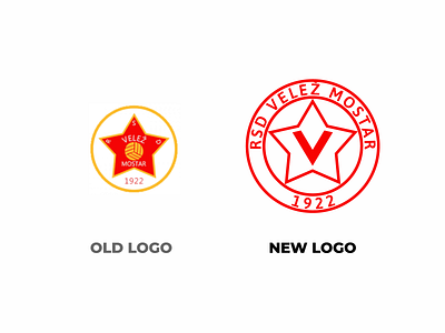 RSD Velež Mostar | Logo Redesign football logos graphic design logo logo redesign vector