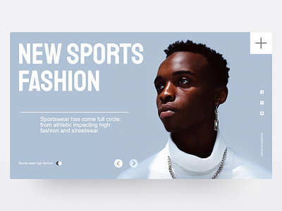 Web concept for new sports fashion