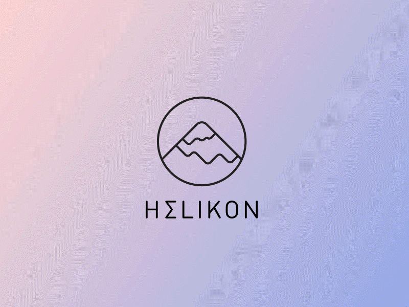 Helikon logo design designprogress graphic graphicdesign line logo minimal vector