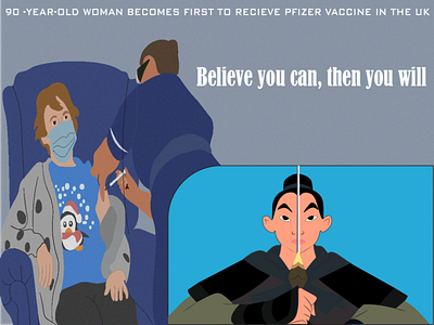 Once upon a time there was a corona virus in Disney's world design disney disney art film illustration mulan poster vaccine vector