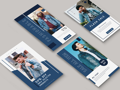 Minimalist Blue Stories banner blue brand branding business digital facebook fashion flyer instagram layout media minimalist mockup post promo simple social stories template