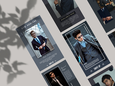 Elegant Fashion Social Media Template banner brand brochure business design digital facebook fashion flyer instagram layout marketing media men mockup poster promo social template tuxedo