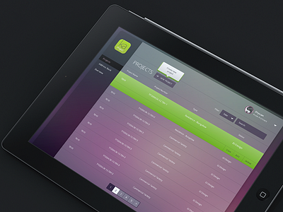 Simple Backend backend blur background dashboard ios transparency ui
