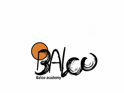 Baloo Art Academy creative design logo minimal