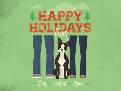 Holiday Card card christmas dog holiday