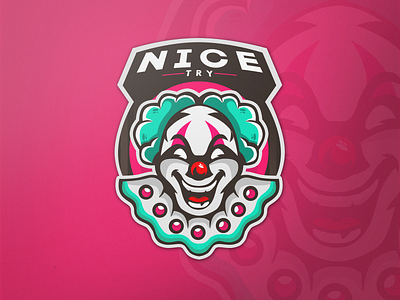 Mascot logo Clown design illustration logo