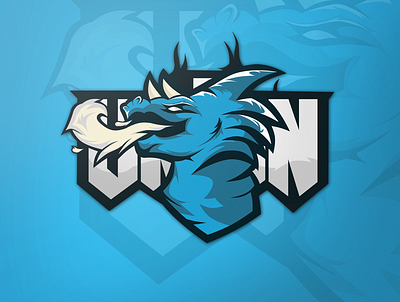 Mascot logo Dragon design illustration logo