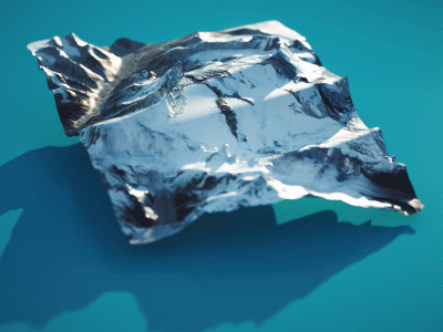 Makaluloop abstract cinema4d dem earth gif landscape makalu miniature motion mountain nepal octane render