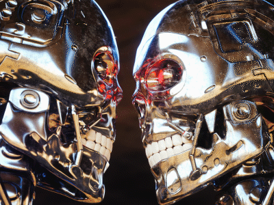 #037 // Judgment Day 3d animation cinema4d day gif judgment metal motion octane render robot terminator