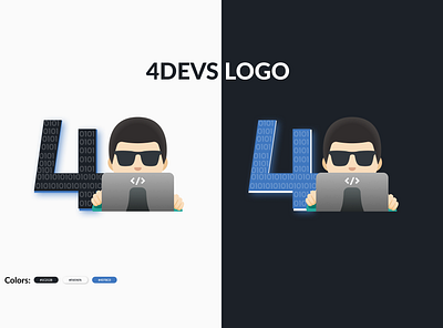 4Devs Logo app branding daily ui design illustration logo ui ux