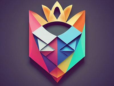 King Logo 3d design logo