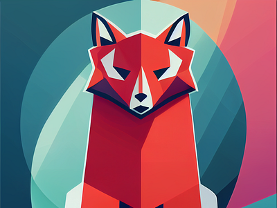 Fox Logo design game logo vector