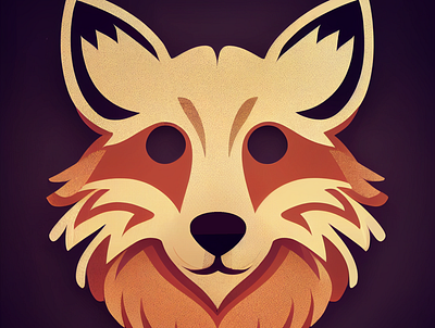 Cute Fox Logo design illustration logo