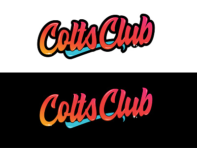 Colts Club artist branding colors concept art creative design illustration mockup typography ui