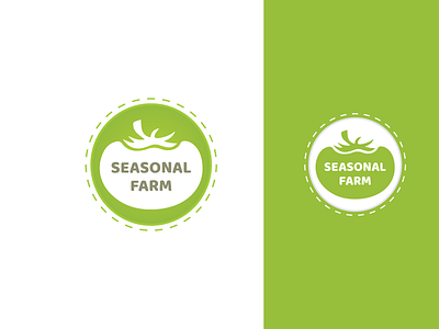 Seasonal Farm branding concept art creative creative poster design farm farming logo mockup typography veggie