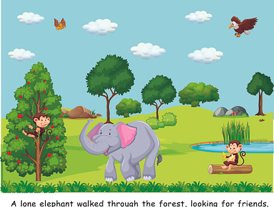 story of elephant animal illustration illustrations kids book kids illustration story illustration