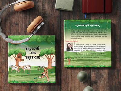 BOok cover front and back book cover illustration kids book story llustration