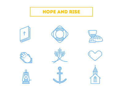 "Hope and Rise" Icons christian church free hope icon icons jesus rise