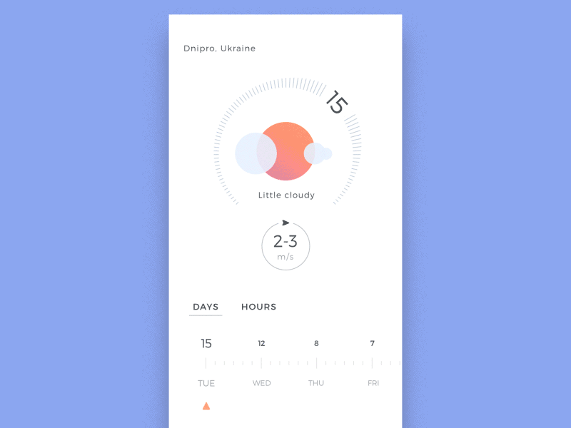 Weather forecast clean design concept forecast refresh transition weather
