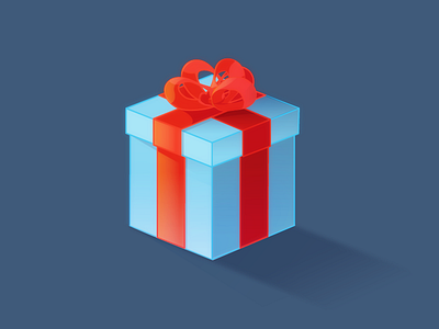 A Gift gift illustration present