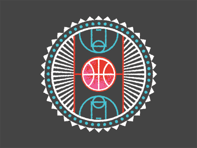 Dribbble Badge badge basketball debut design dribbble illustration