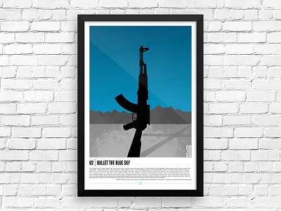 Bullet the Blue Sky band illustration music poster print song u2