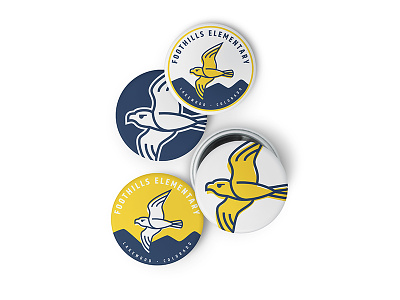 Falcon Branding - Pins branding craftedbyclover falcon icon illustration logo