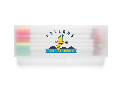 Falcon Branding - Pencil Pack branding craftedbyclover falcon icon illustration logo