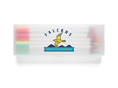 Falcon Branding - Pencil Pack branding craftedbyclover falcon icon illustration logo