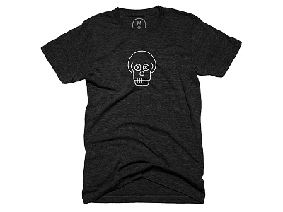 Skull cottonbureau design icon icons of deconstruction illustration skull t shirt tee