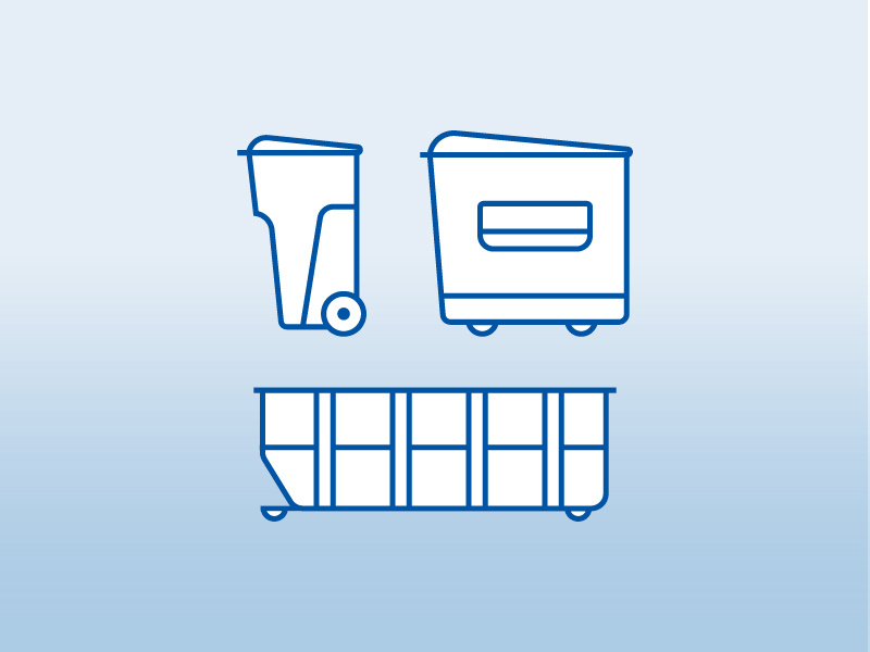 Garbage Icons craftedbyclover trash can dumpster icon set trash garbage icons