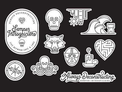 Semper Introspiciens - stickers branding icons stickers
