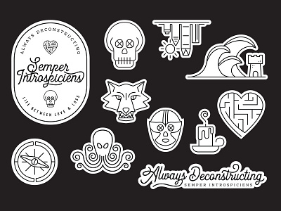 Semper Introspiciens - stickers