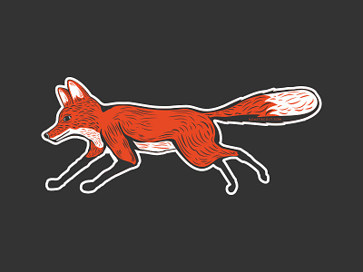 Roast Scout - fox branding fox illustration logo