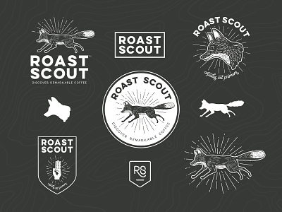 Roast Scout - family branding fox logo
