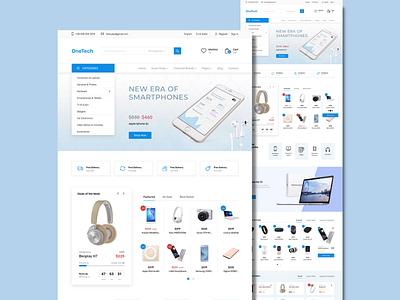 E-commerce Design branding design ecommerce frontenddesign ui web design by nohan webdesign