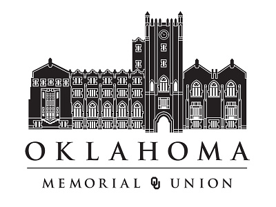 OU Memorial Brand branding finch illustration logo university of oklahoma