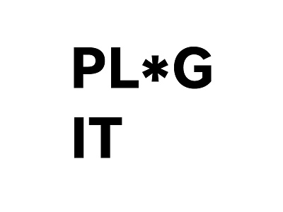 PL*G IT art branding clothing design design illustration logo minimal type typography vector
