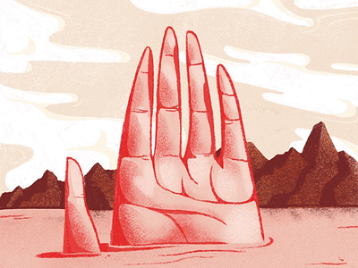 Mano del Desierto desert hand illustration illustrator ipad pro mano del desierto procreate
